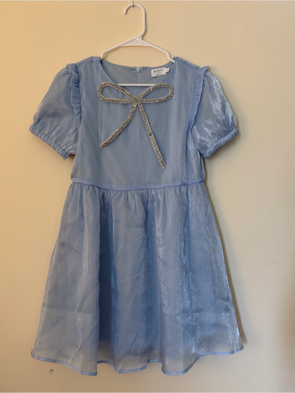 Shop the Mint The Eloise Bow Light Blue Embellished Dress 12/14